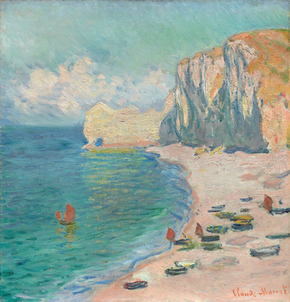 Étretat: Pláž a Falaise d