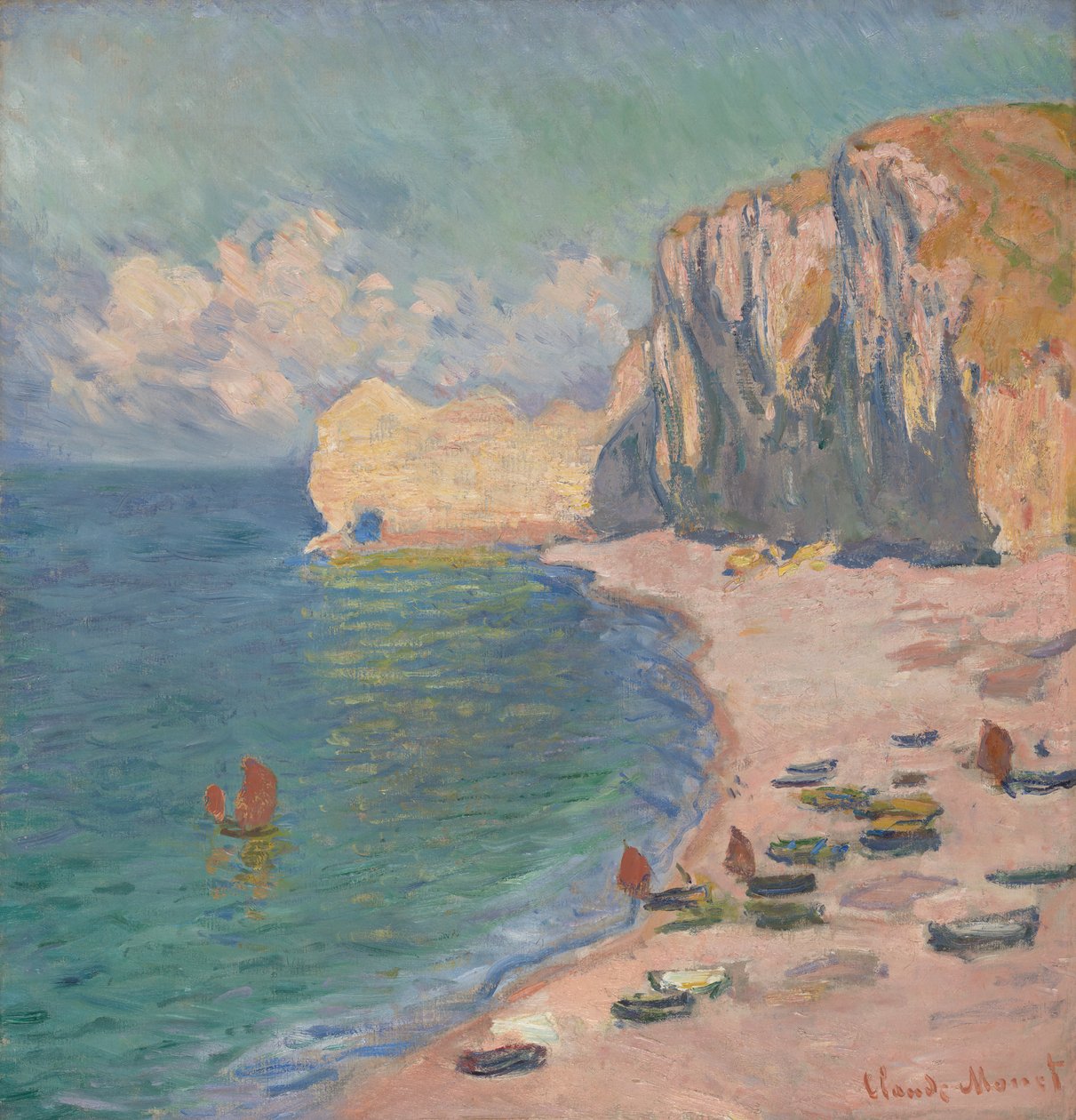 Étretat: Pláž a Falaise d