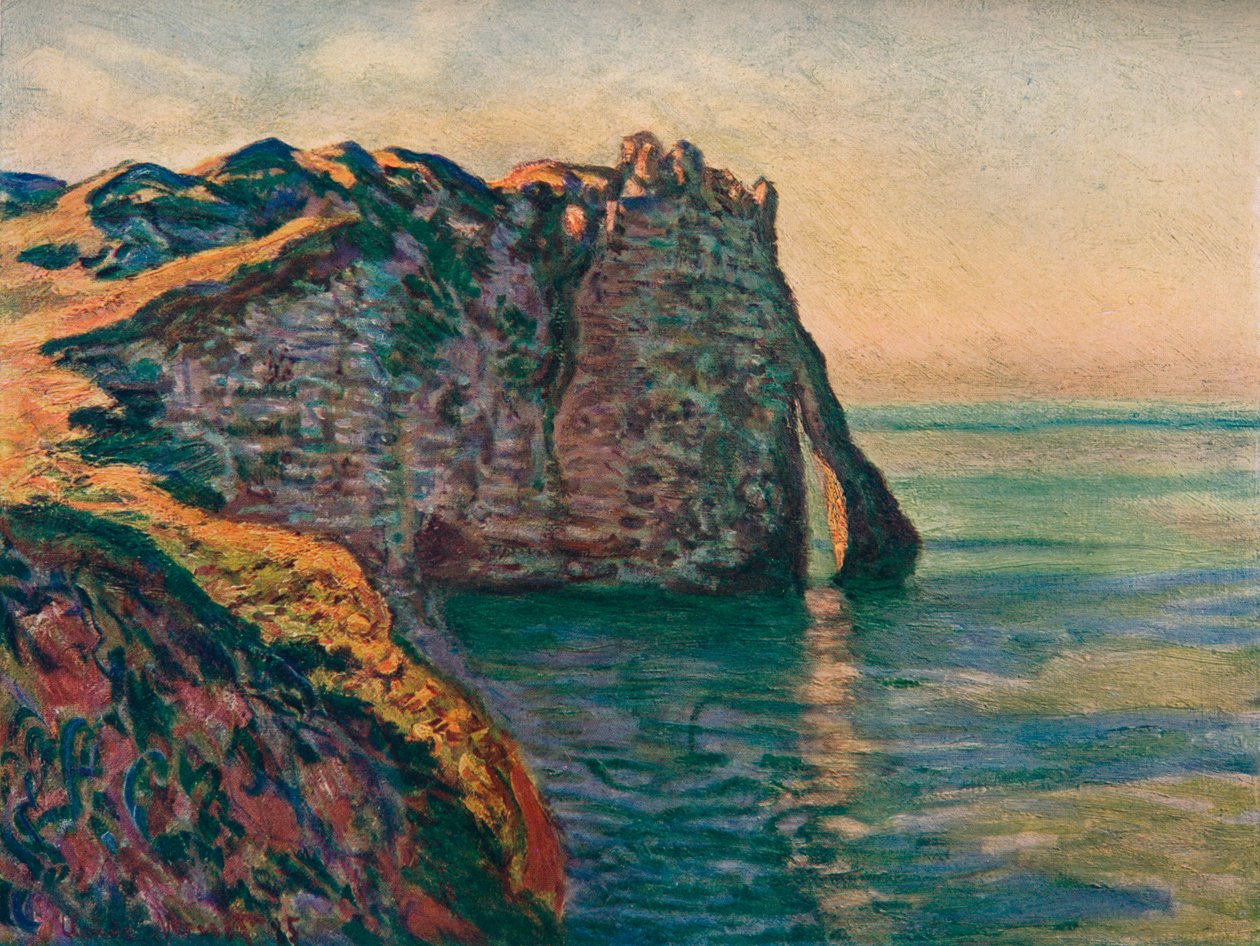 Falaises A Etretat, 1885 od Claude Monet