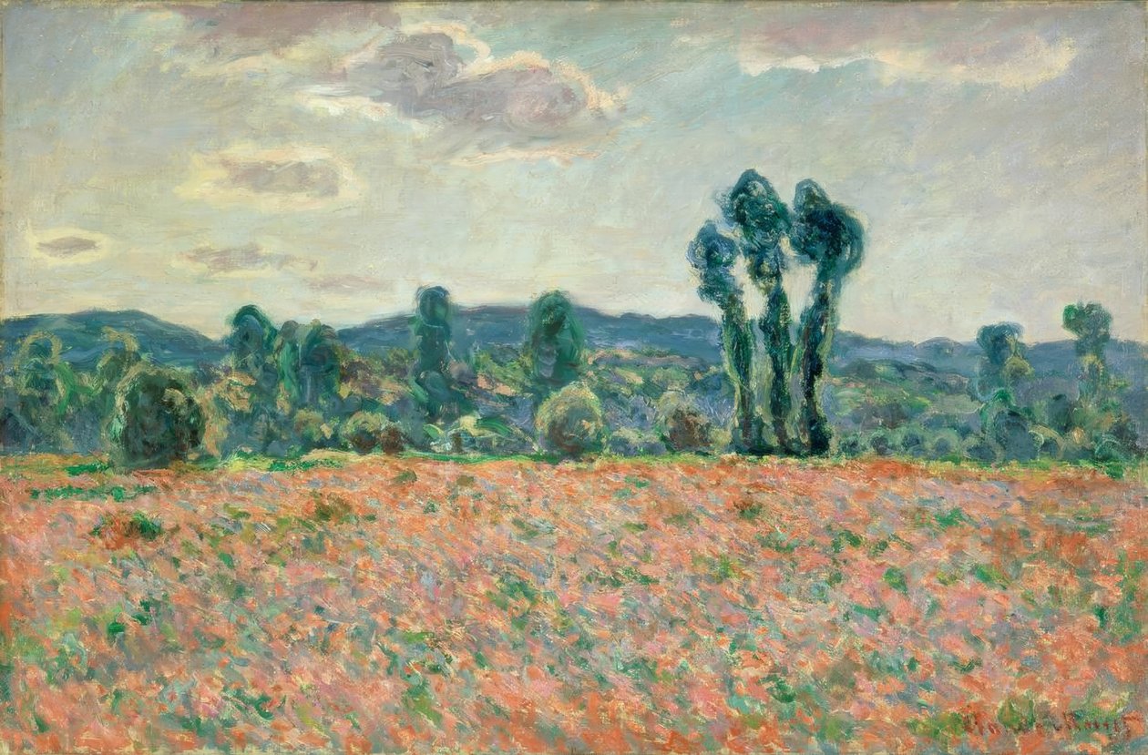 Pole s mákem od Claude Monet