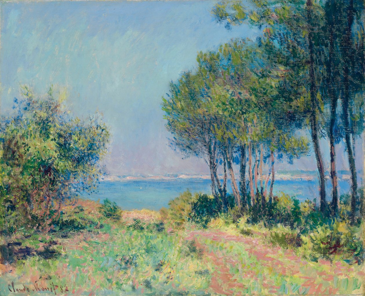 Jedle ve Varengeville; Les sapins a Varengeville, 1982 od Claude Monet
