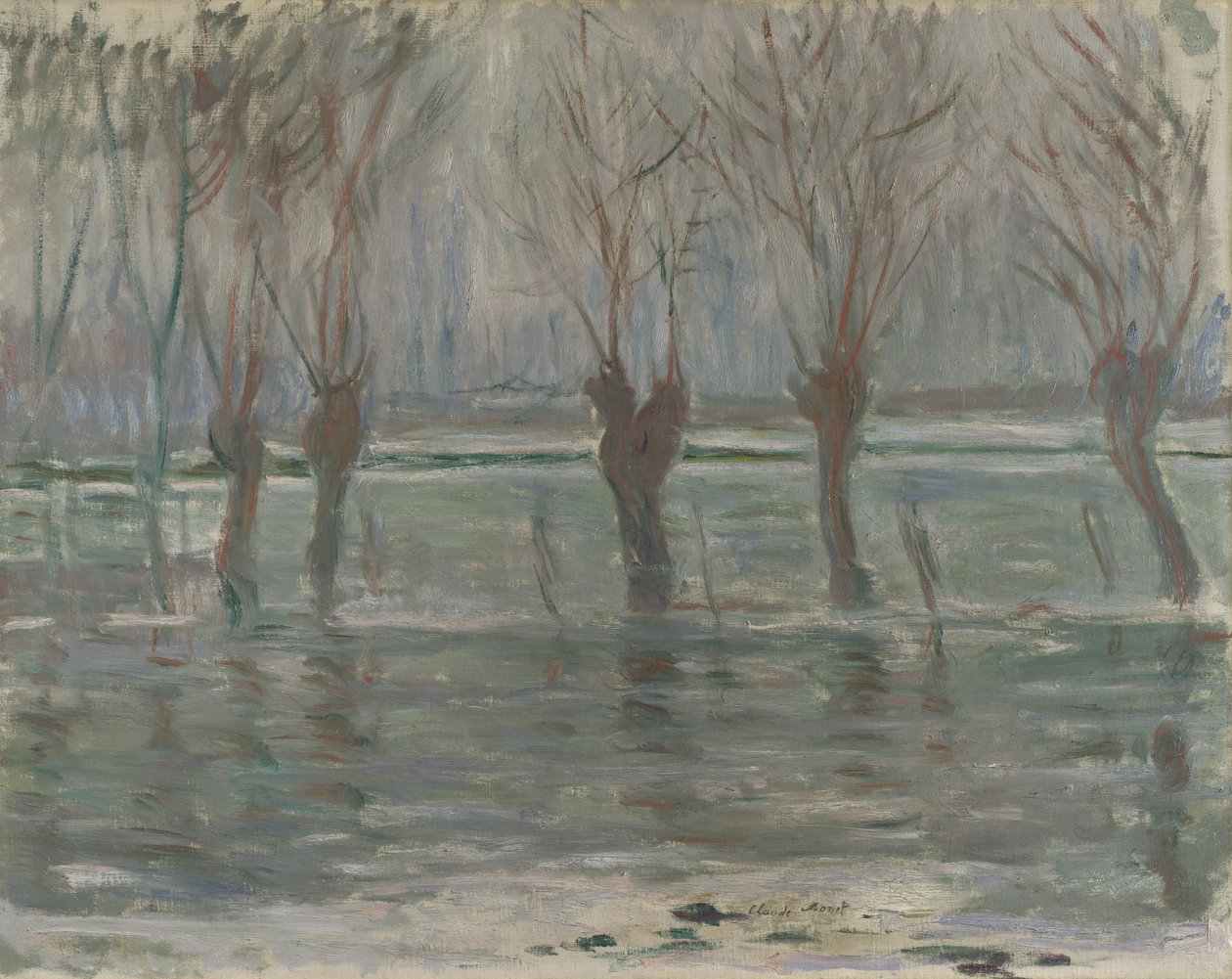 Povodňové vody, 1896 od Claude Monet