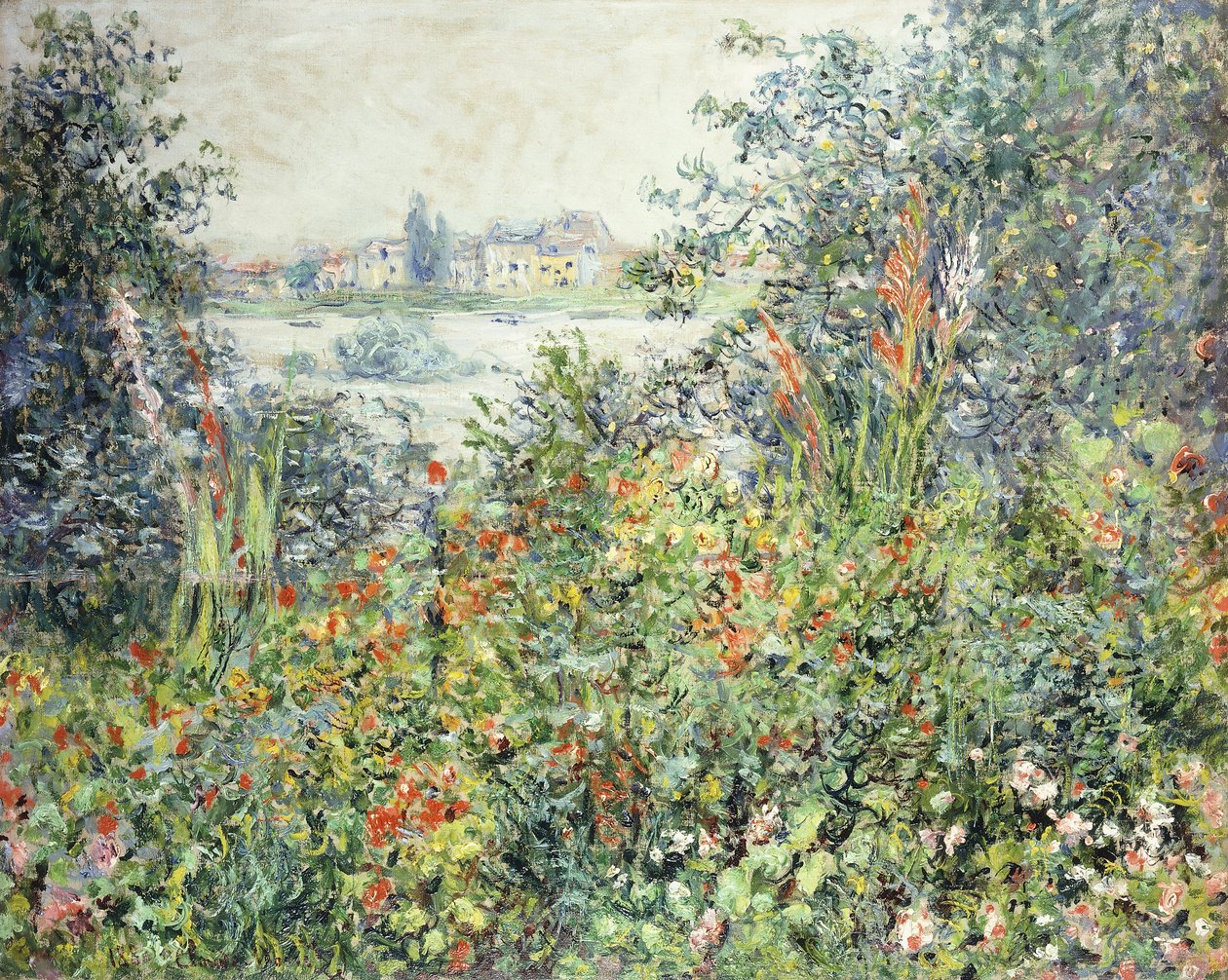 Květiny ve Vetheuil; Fleurs a Vetheuil, 1881 od Claude Monet