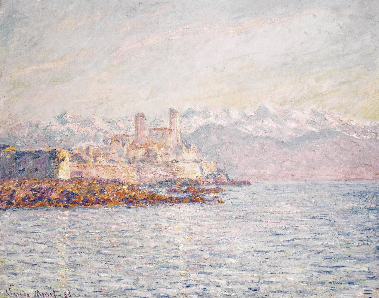 Francouzština:  Antibes
německy: Antibes od Claude Monet