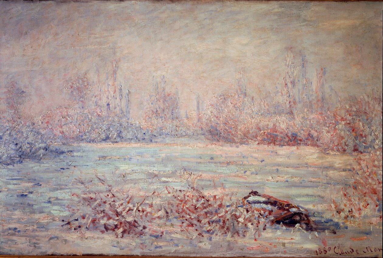 Mráz u Vetheuil, detail od Claude Monet