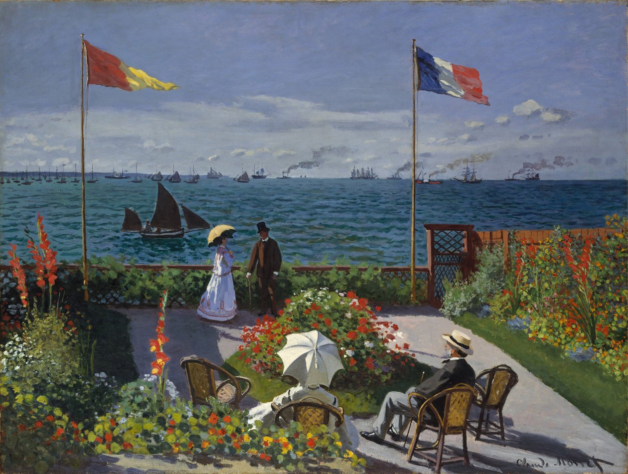 Zahrada v Sainte-Adresse od Claude Monet