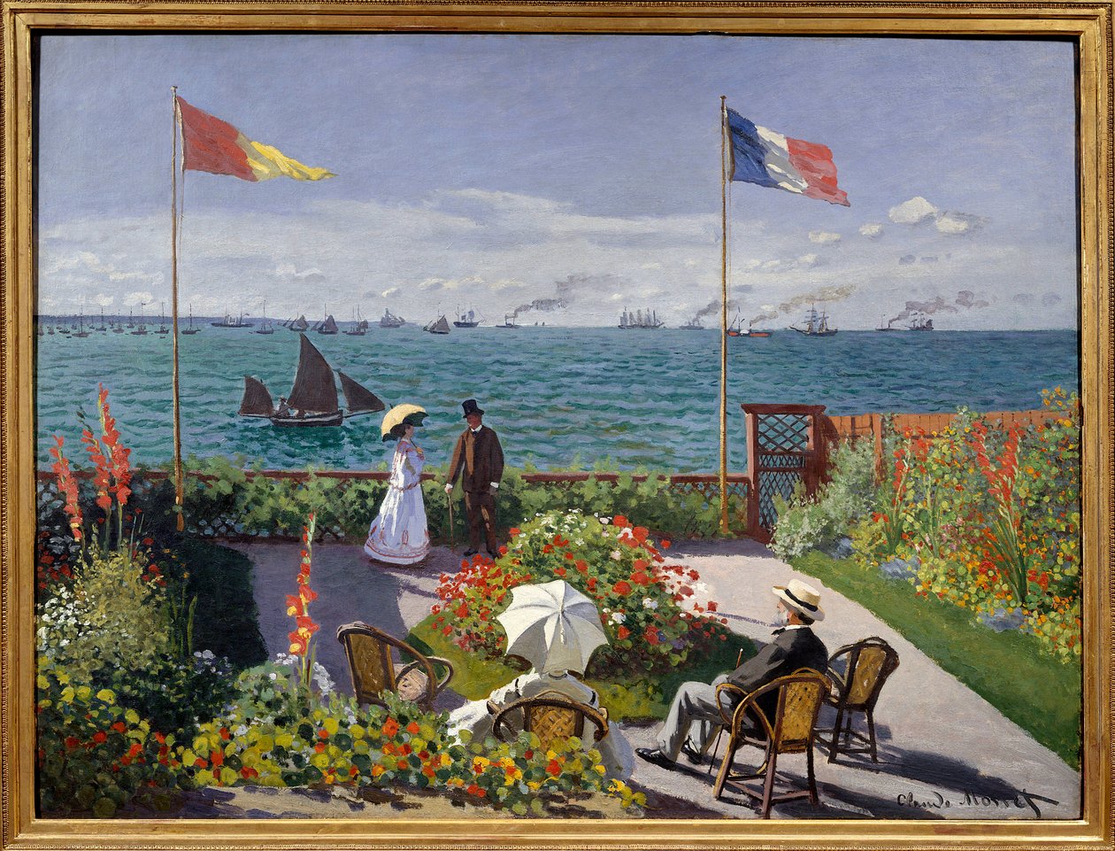 Zahrada na Sainte Address od Claude Monet