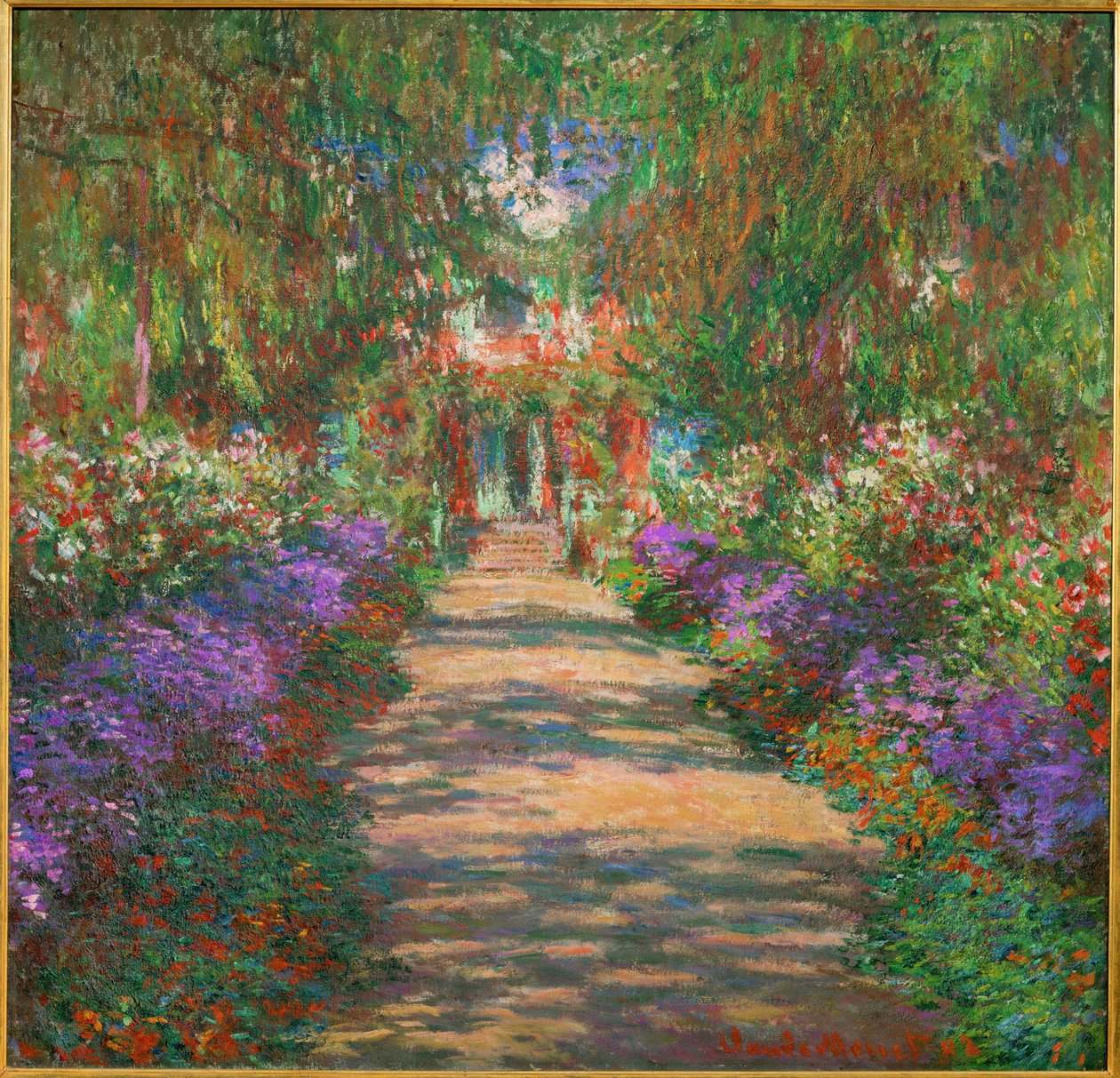 Zahrada v Giverny (malba na plátně) od Claude Monet