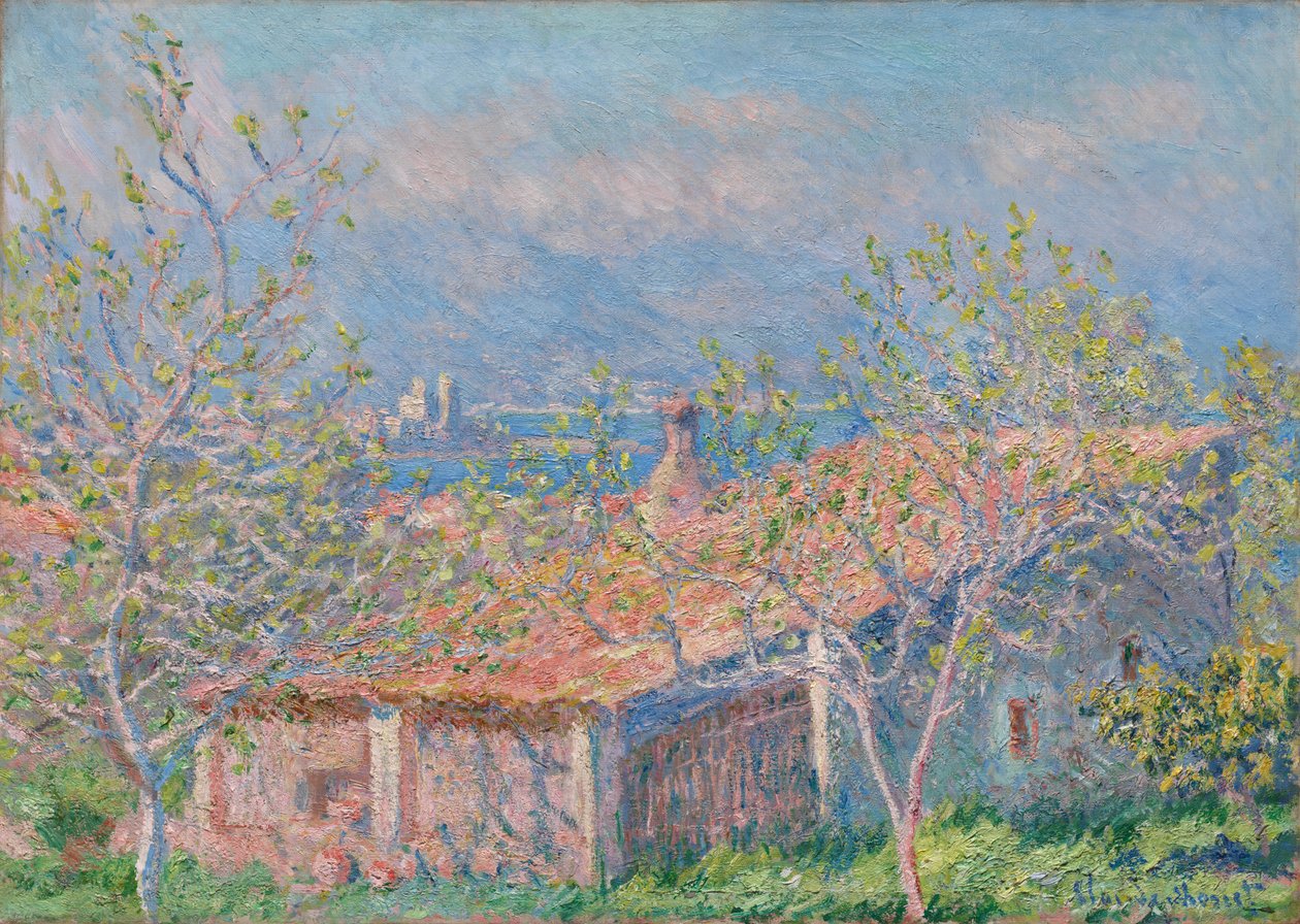 Zahradnický dům v Antibes, 1888. od Claude Monet