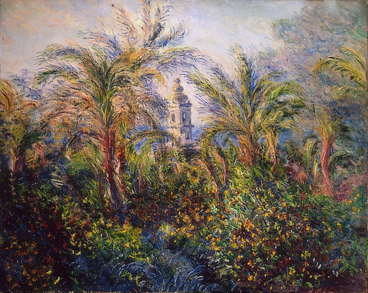 Zahrada v Bordighera, dojem ráno. 1884 od Claude Monet