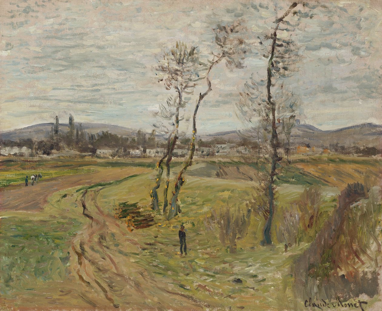 Gennevilliers Plain; The Plain of Gennevilliers, 1877 od Claude Monet