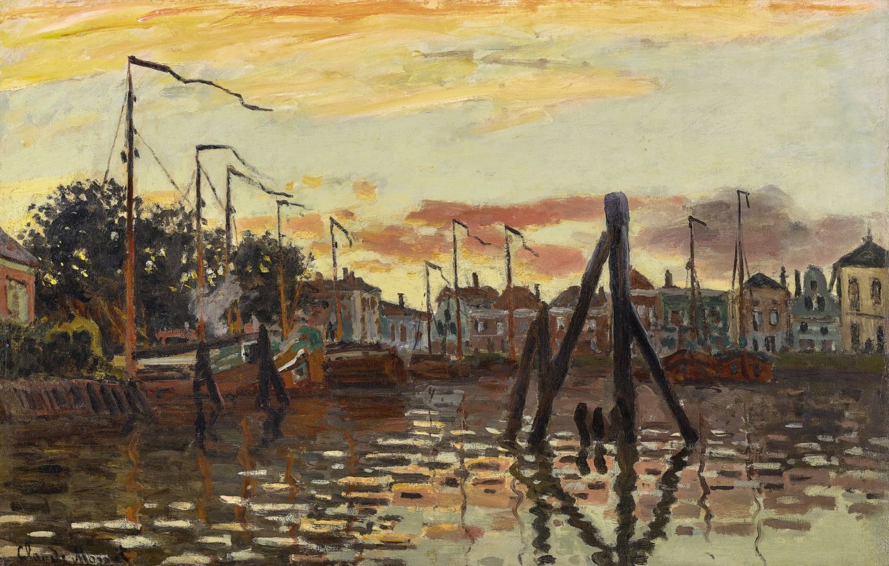 Německy: Der Hafen von Zaandam Přístav Zaandam od Claude Monet