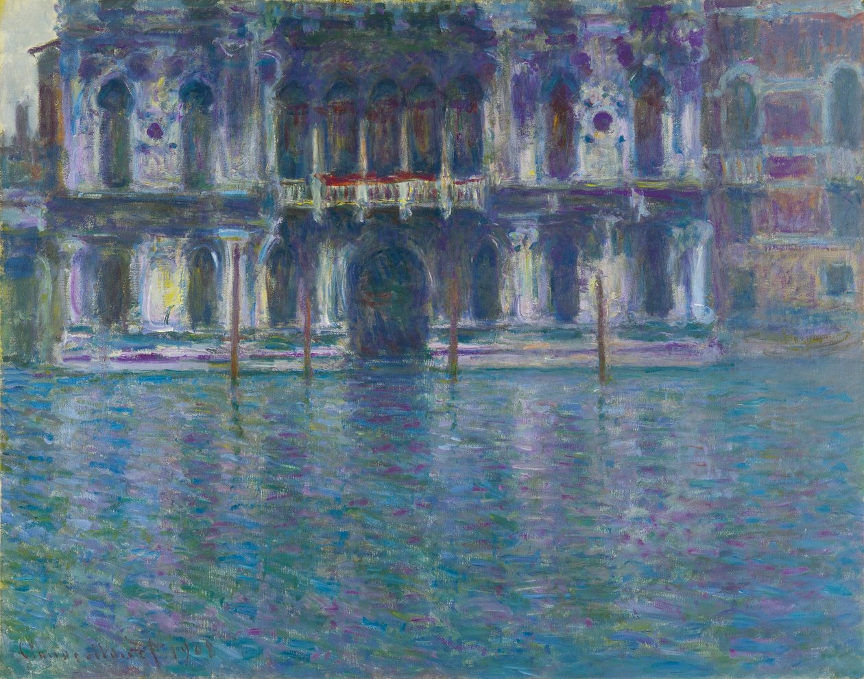 Německy: Le Palais Contarini Le Palais Contarini od Claude Monet