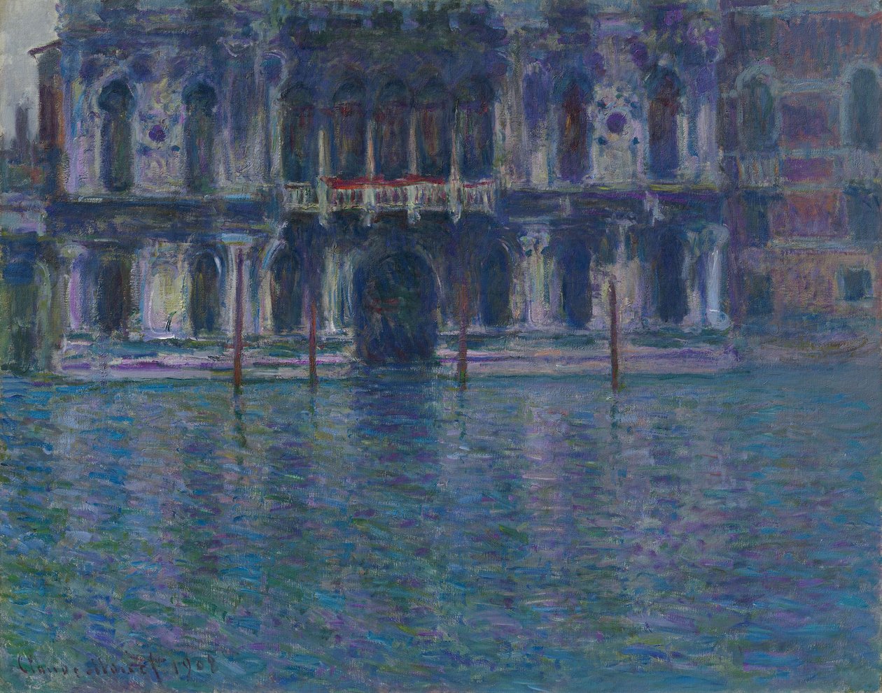 Německy: Le Palais Contarini Le Palais Contarini od Claude Monet