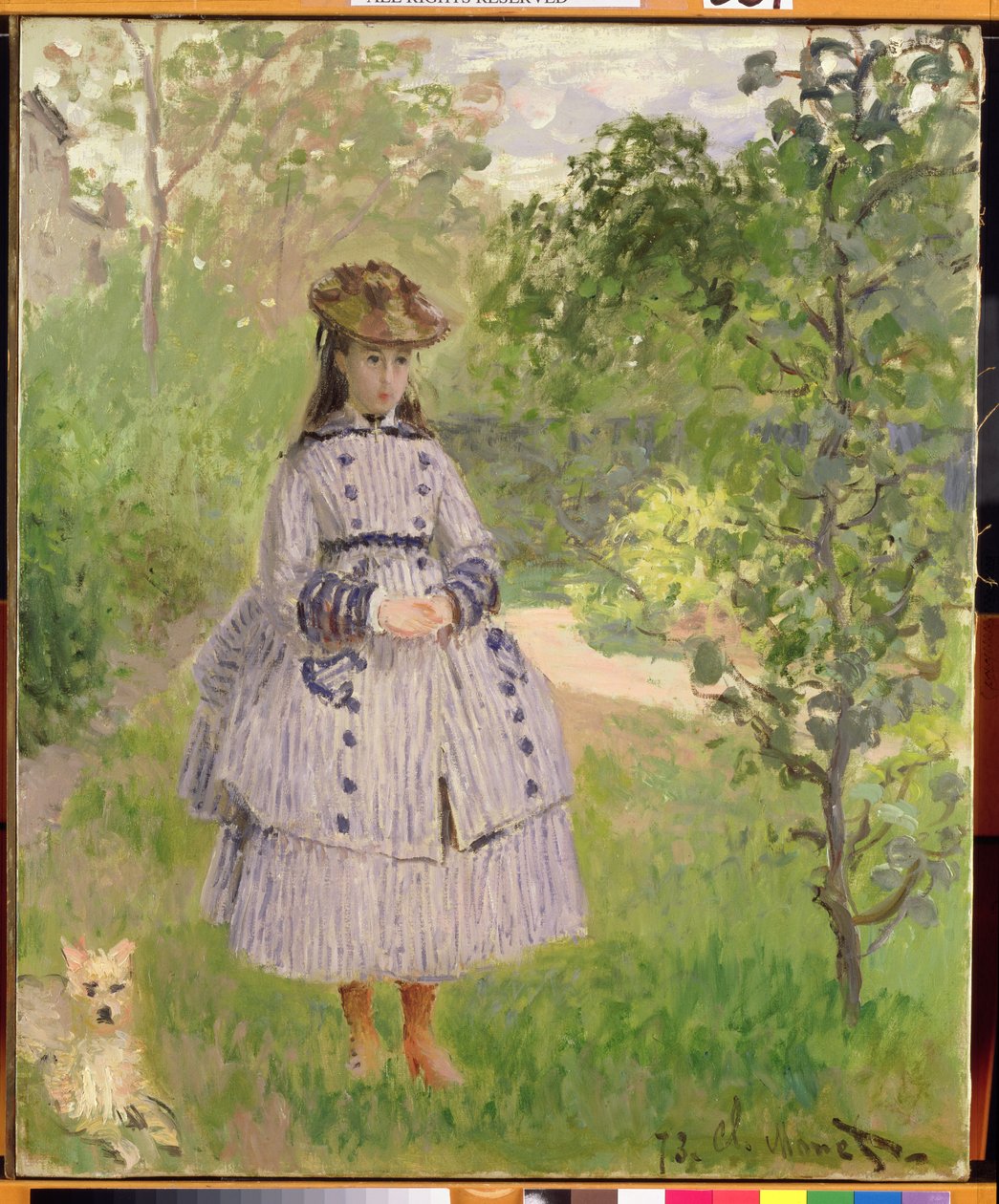 Dívka v zahradě, 1873 od Claude Monet