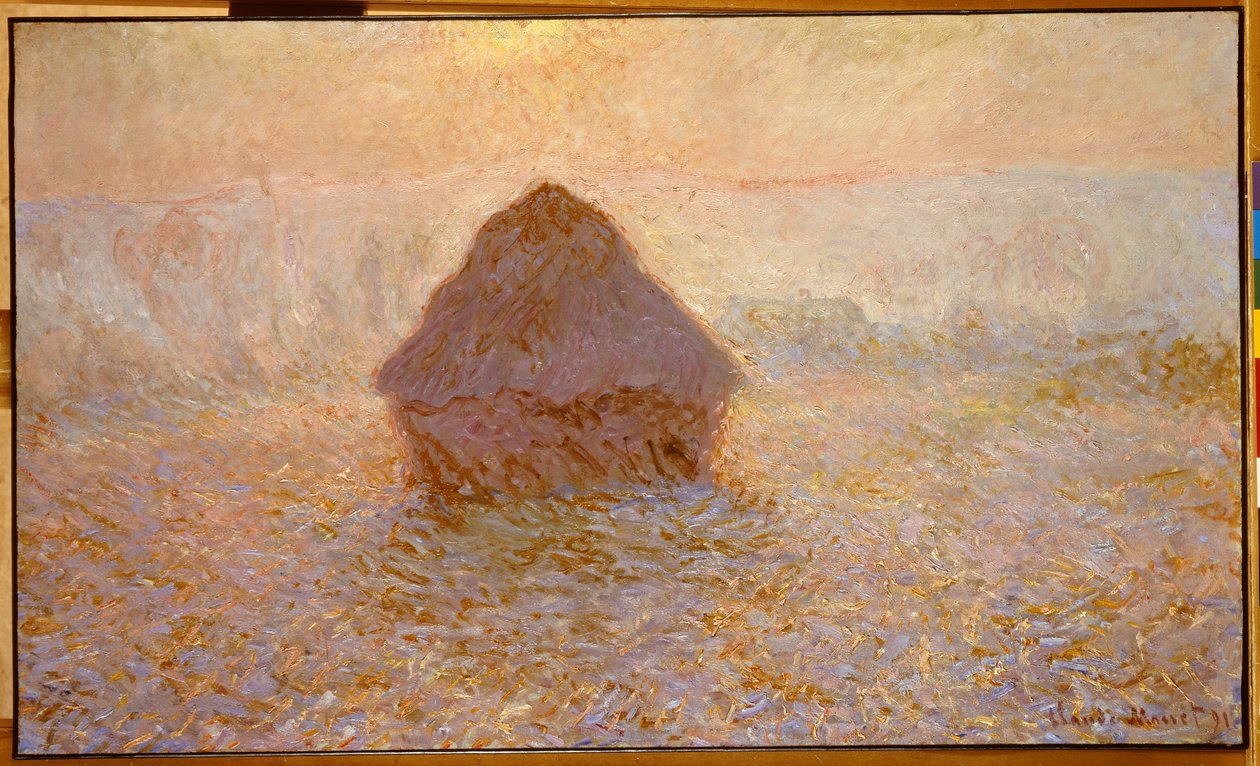 Kupky sena, Slunce v mlze od Claude Monet