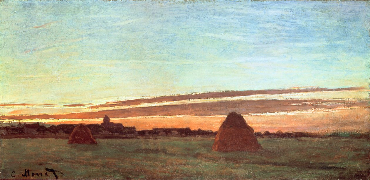 Kupky sena v Chailly, 1865 od Claude Monet
