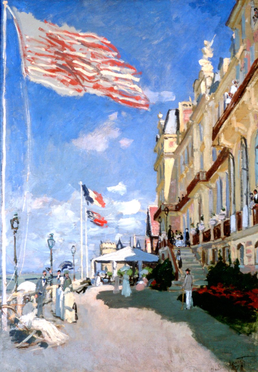 Hotel des Roches Noires, Trouville, 1870 od Claude Monet