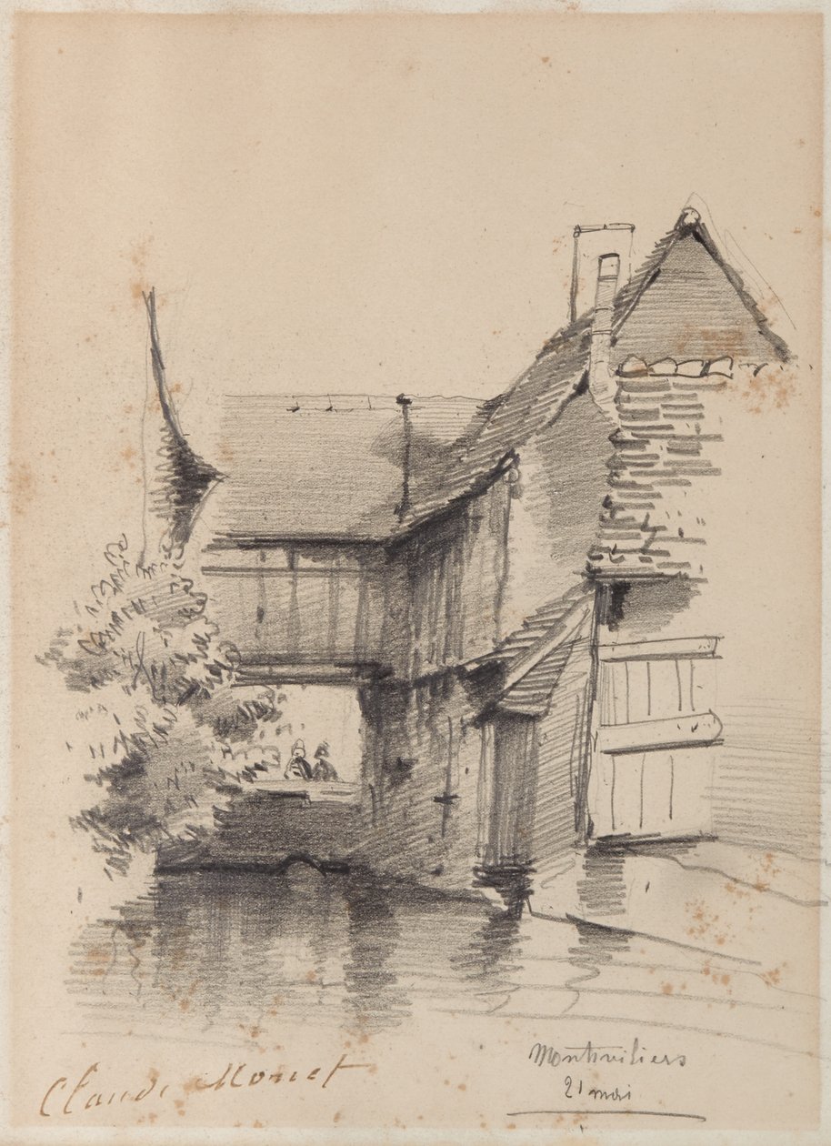Dům na Lezarde v Montivilliers, 1857 od Claude Monet
