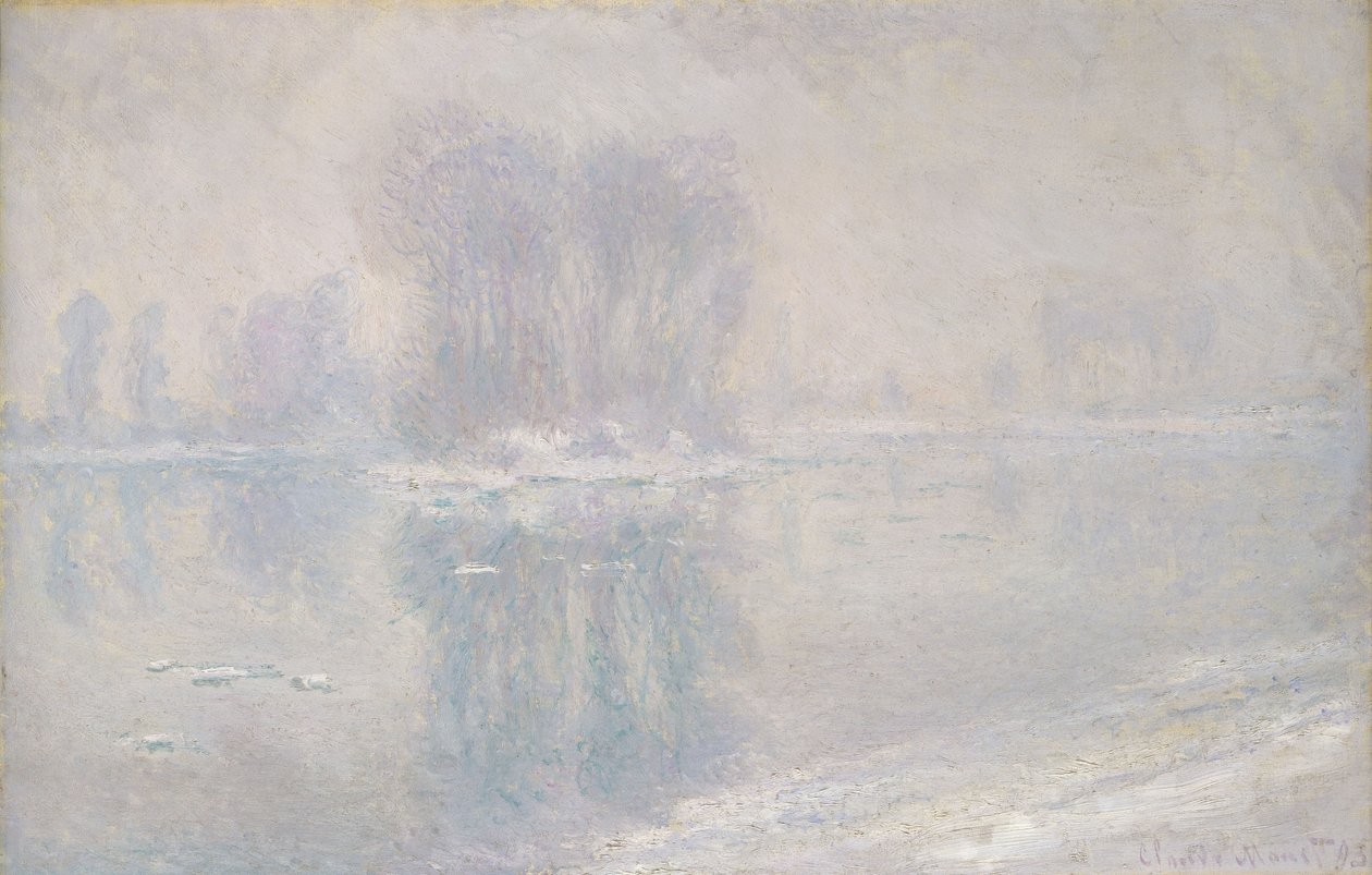 Ledové kry, 1893 od Claude Monet