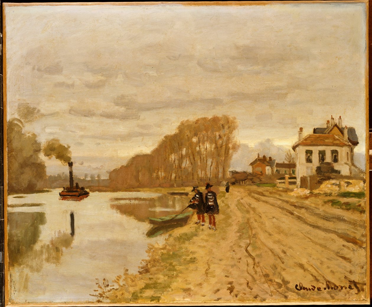 Pěšáci z Flanantské gardy na vodě od Claude Monet