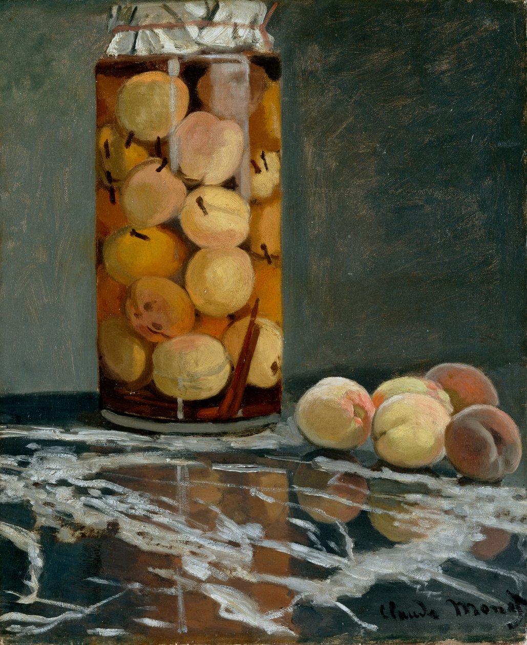 Jar of Peaches, asi 1866 od Claude Monet