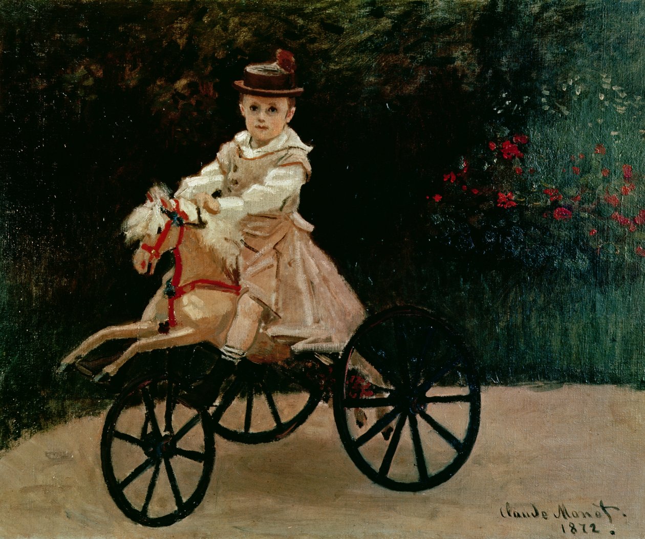 Jean Monet na svém Hobby Horse od Claude Monet