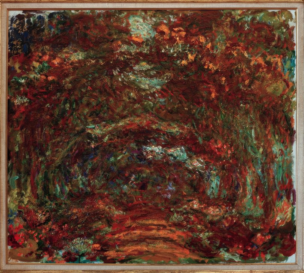 Allée des Rosiers (Die Rosenallee) od Claude Monet