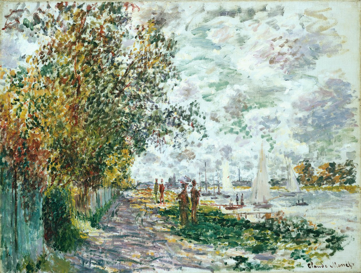 Banka Petit-Gennevilliers, kolem roku 1875 od Claude Monet