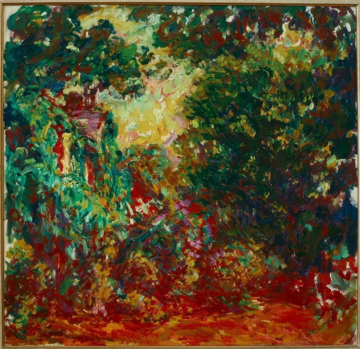 Umělcův dům při pohledu z růžové zahrady (Das Haus de od Claude Monet