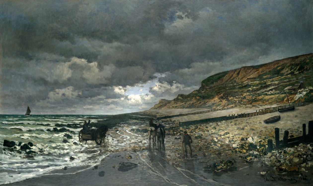 La Pointe de la Heve při odlivu od Claude Monet