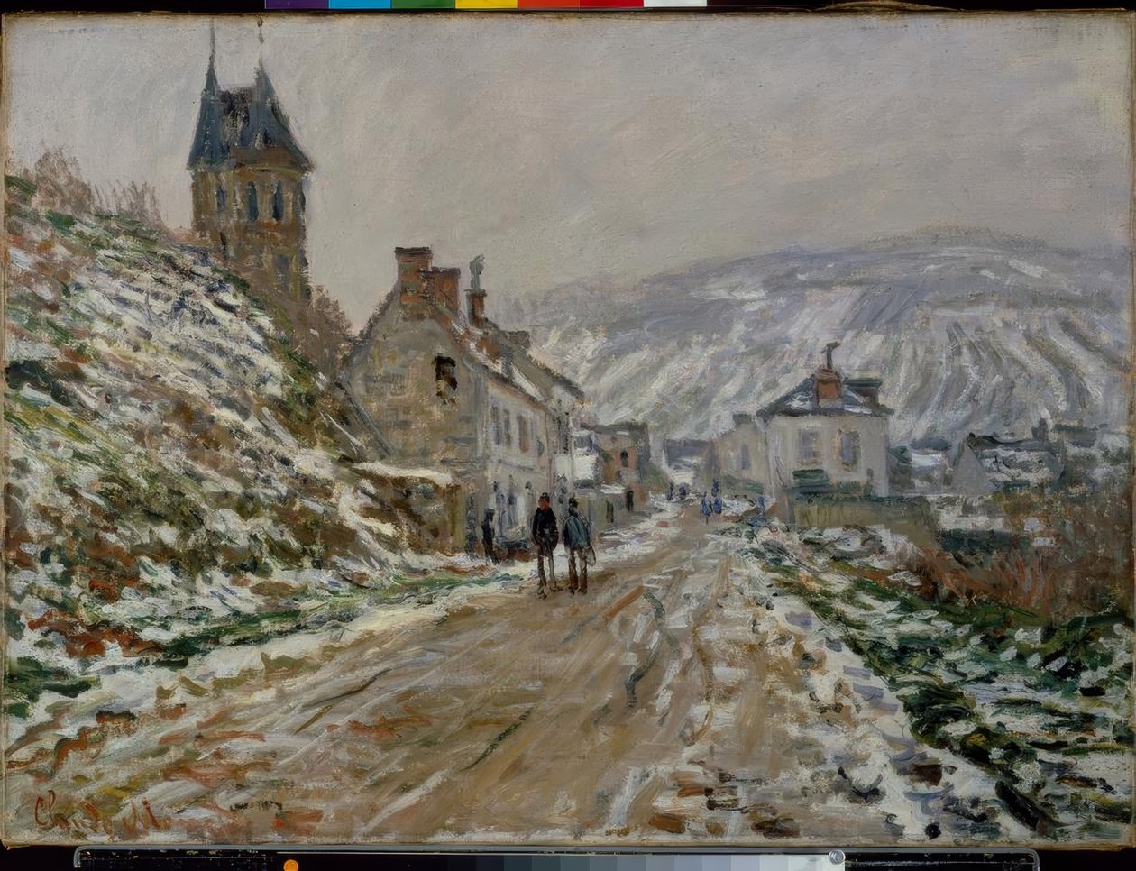 Cesta do Vétheuil, zima od Claude Monet
