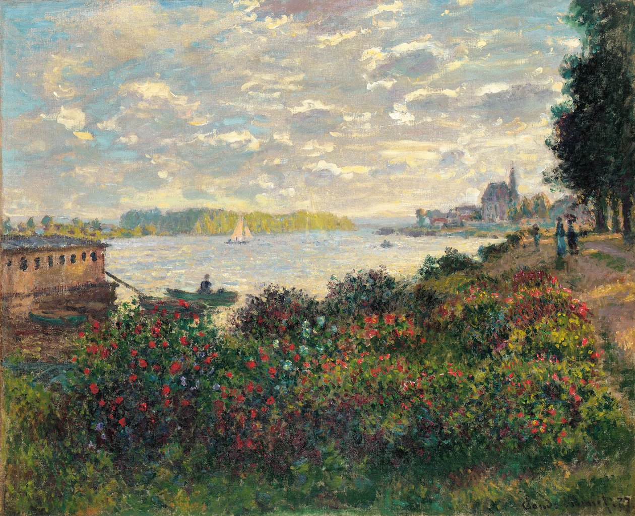 Seina v Argenteuil od Claude Monet