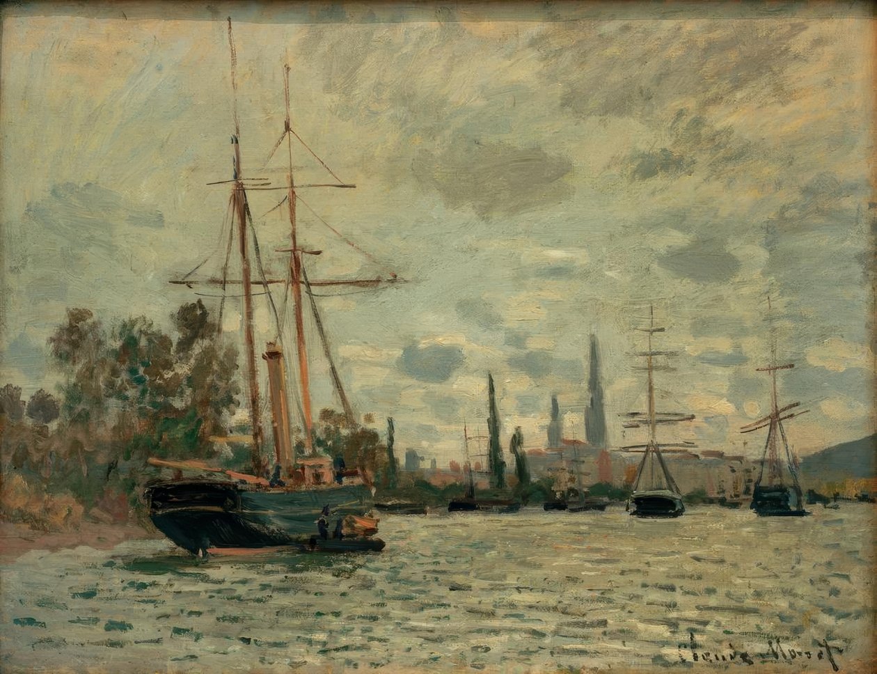 La Seine à Rouen (Seina v Rouenu) od Claude Monet
