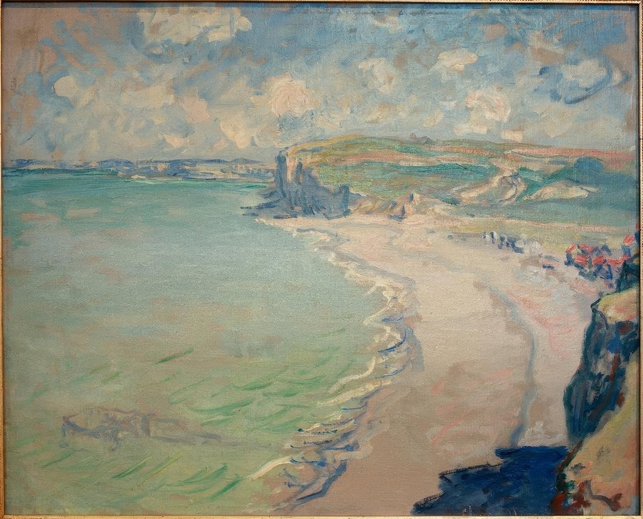 Pláž Pourville (Der Strand von Pourville) od Claude Monet