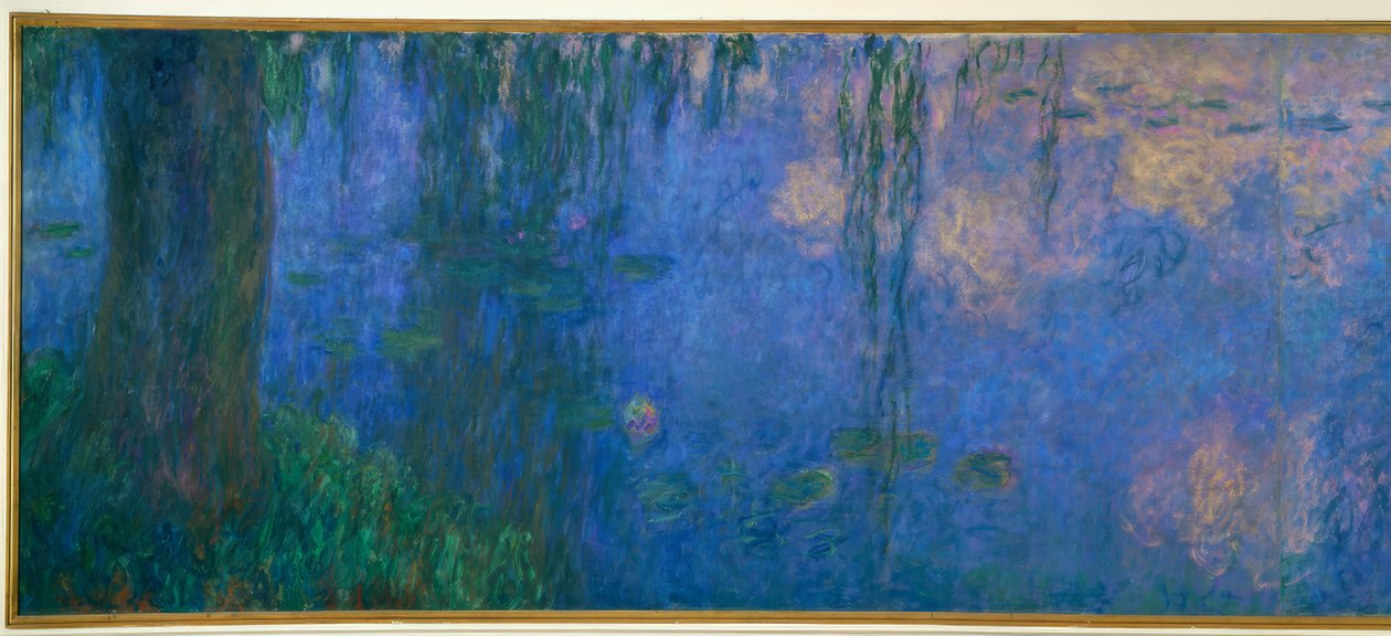 Leknínový rybník s vrbami, Vrbové ráno od Claude Monet
