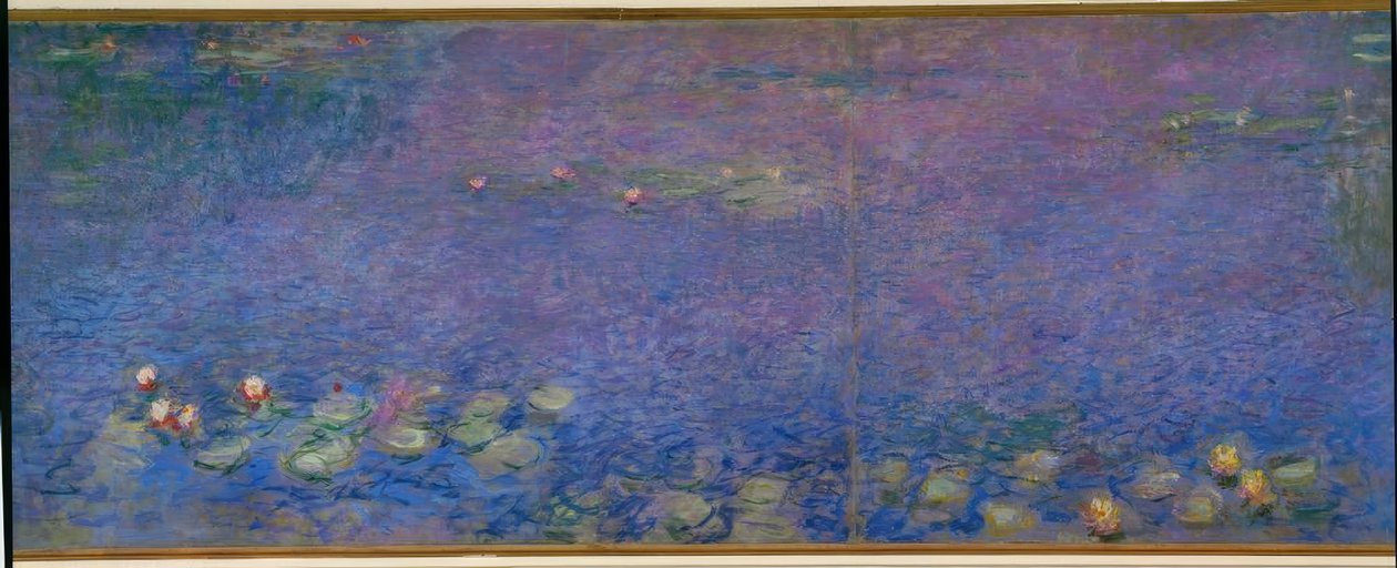 Leknínový rybník bez vrb, ráno od Claude Monet