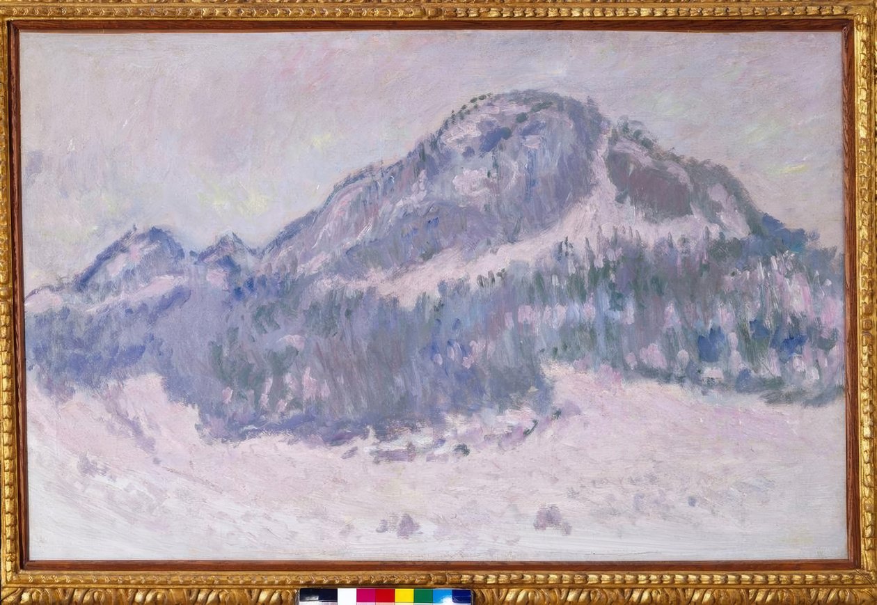 Mount Kolsaas v Norsku (Mount Kolsaas, růžové odlesky) od Claude Monet