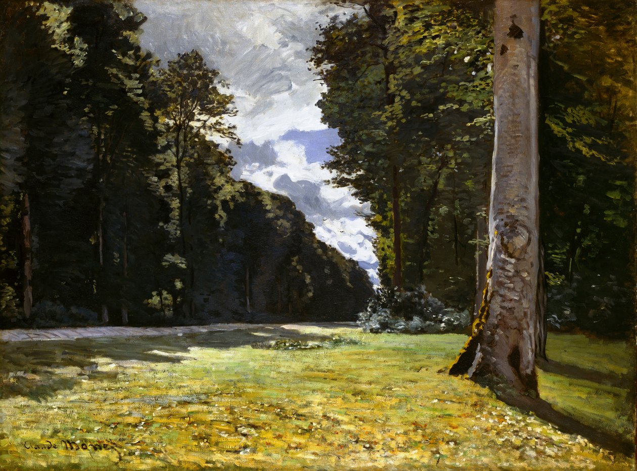 Pavé de Chailly v lese Fontainebleau Chailly Road Forest..., 1865. od Claude Monet