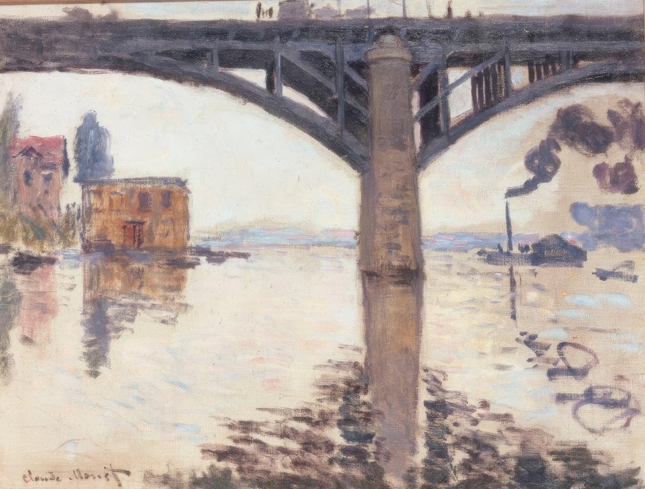 Silniční most Argenteuil od Claude Monet