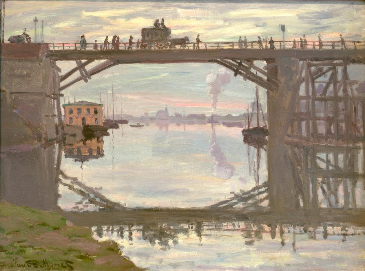 Dřevěný most (Die Holzbrücke) od Claude Monet