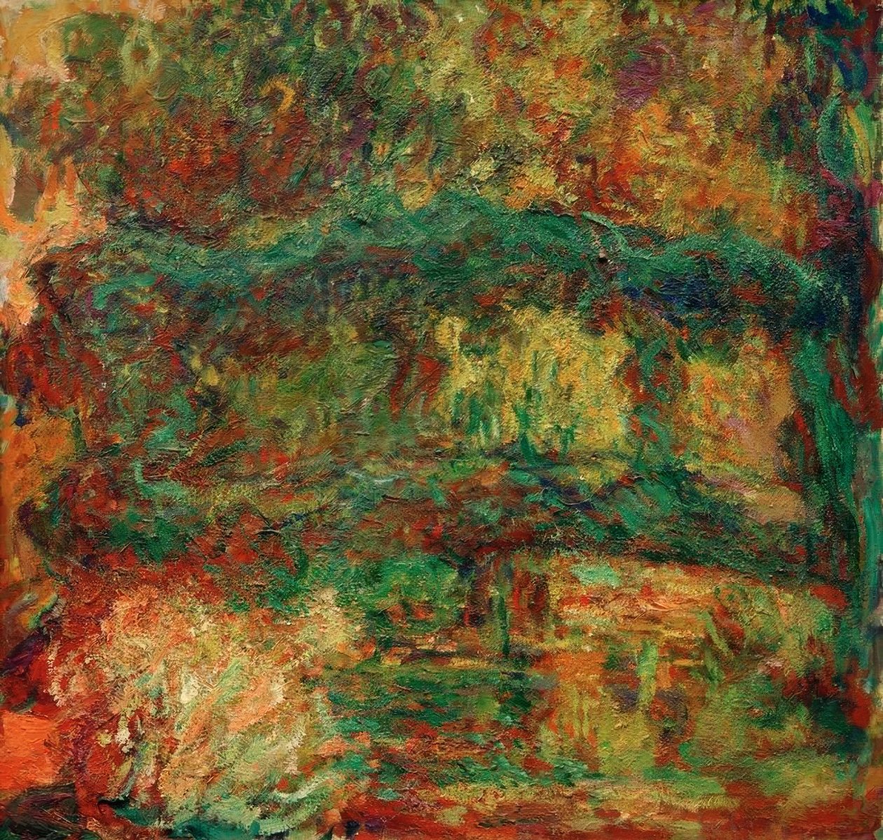 Japonský most (Nymphéas, japonský most) od Claude Monet