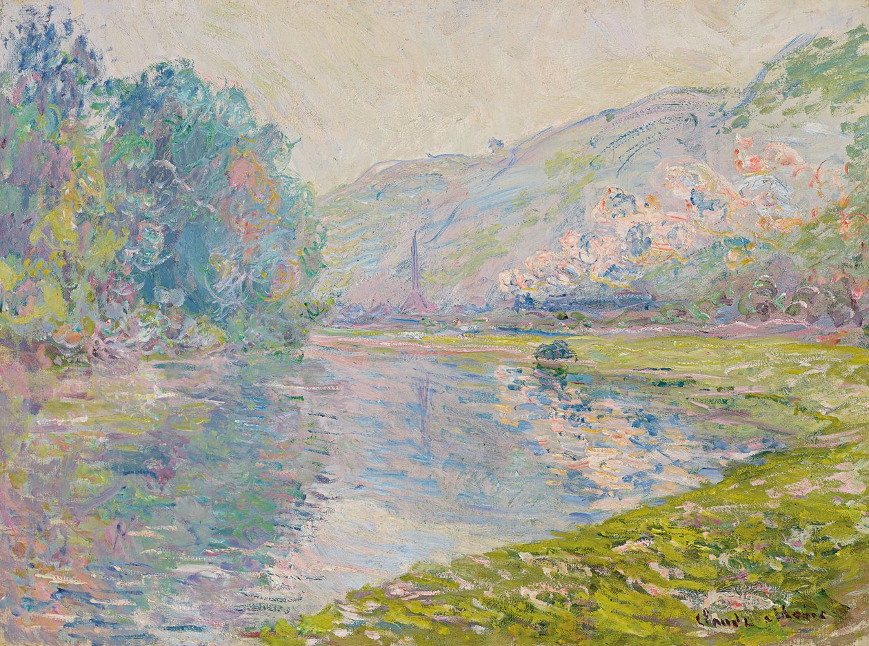 Vlak v Jeufosse od Claude Monet