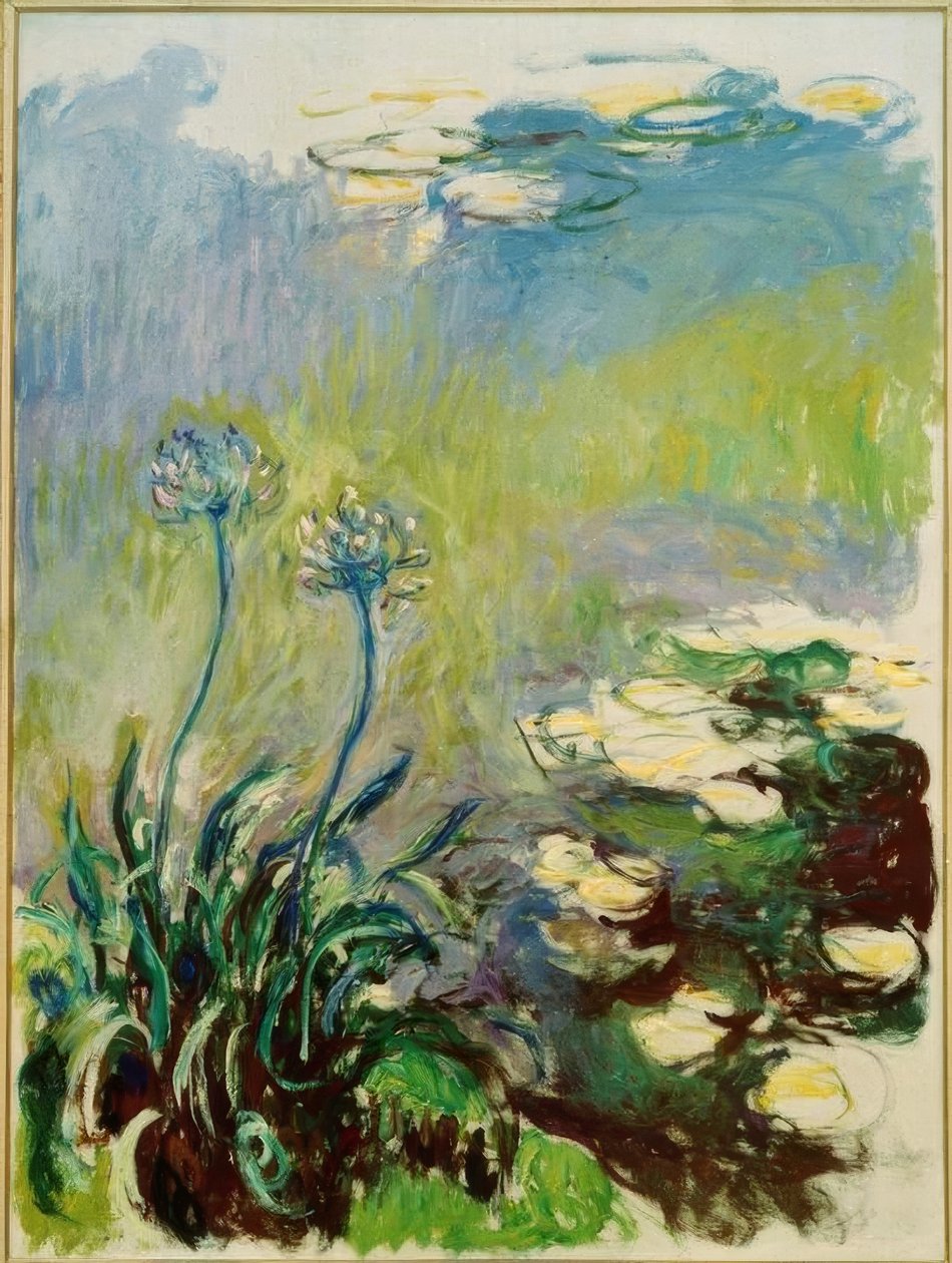 Les Agapanthes od Claude Monet