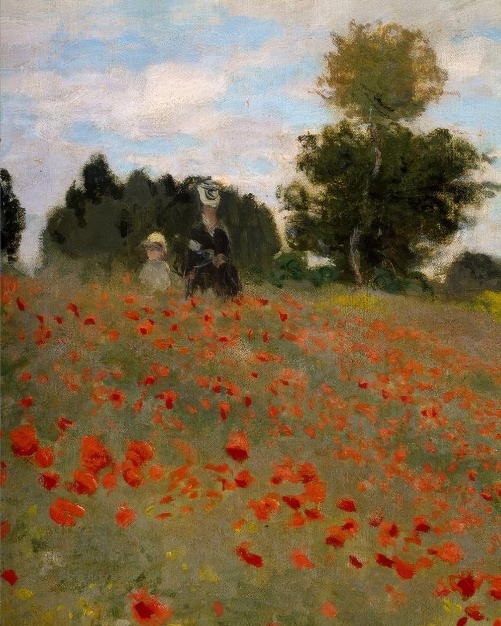 Vlčí máky v Argenteuil od Claude Monet