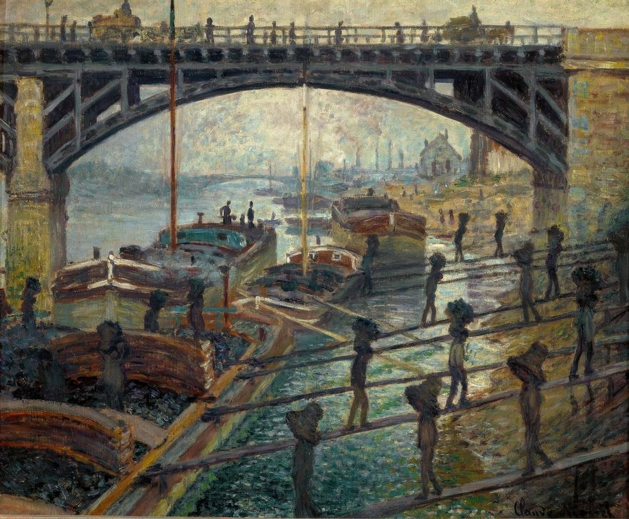 Vykladače uhlí (Die Kohlenträger) od Claude Monet