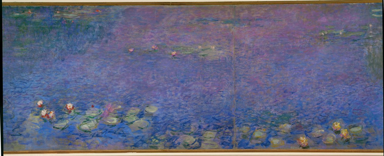 Les Nympheas: matin (olej na plátně) od Claude Monet