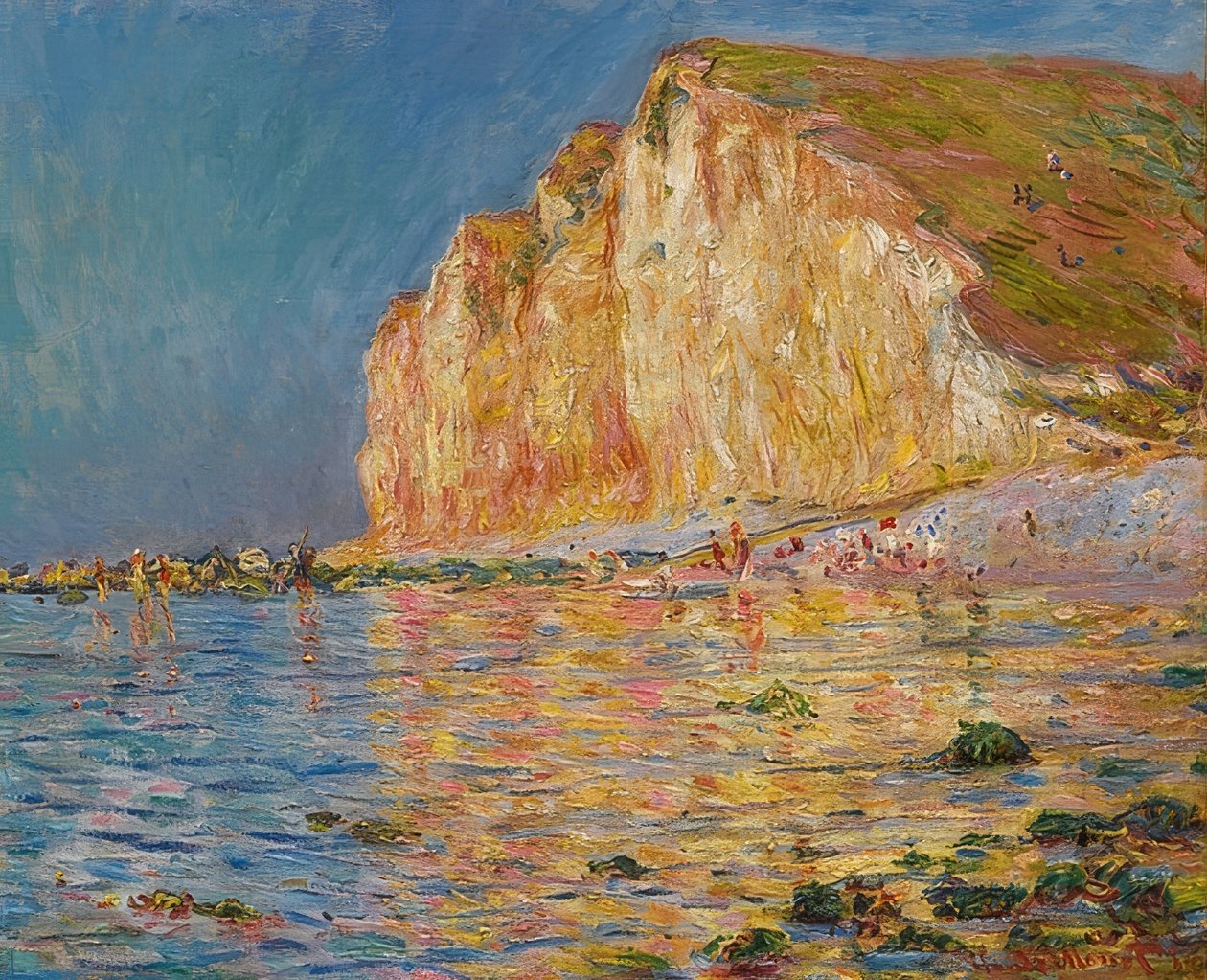 Les Petites-Dalles u Ebbe. 1884 od Claude Monet