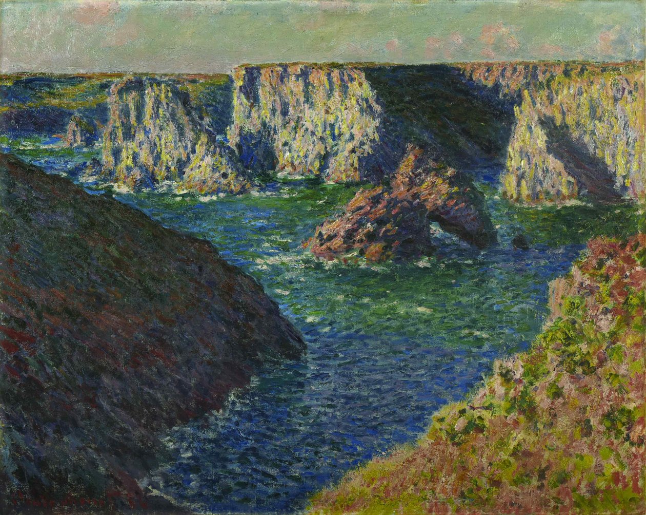 Skály Belle-Ile Skály v Belle-Ile, 1886. od Claude Monet