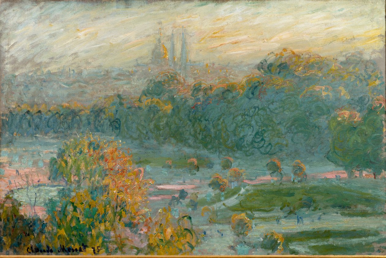 Les Tuileries, studuj od Claude Monet